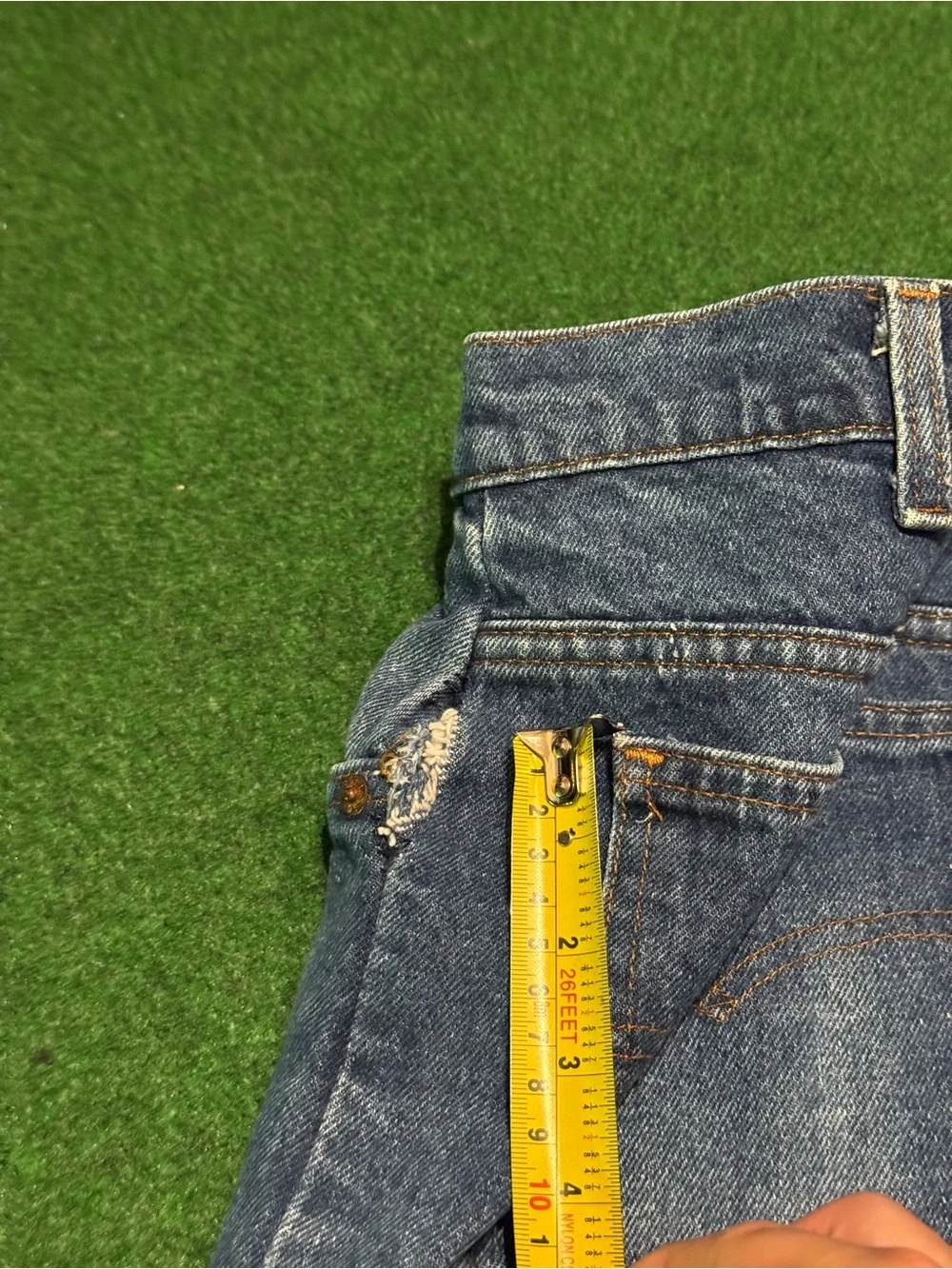Vintage 70s Levi’s Jeans, Denim Pants Made in USA Orange Tab SF207 (34x30)